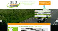 Desktop Screenshot of ges-transports.com