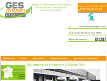 Tablet Screenshot of ges-transports.com